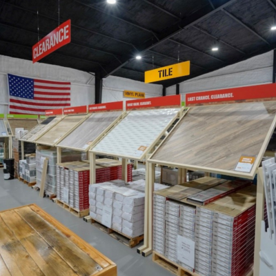 Carr's Floor Trader Design Outlet tile sample clearance display